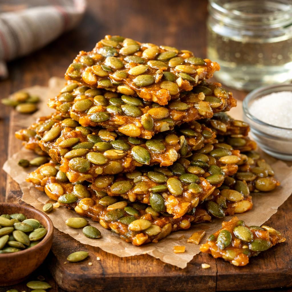 Nut-Free Pumpkin Seed Brittle