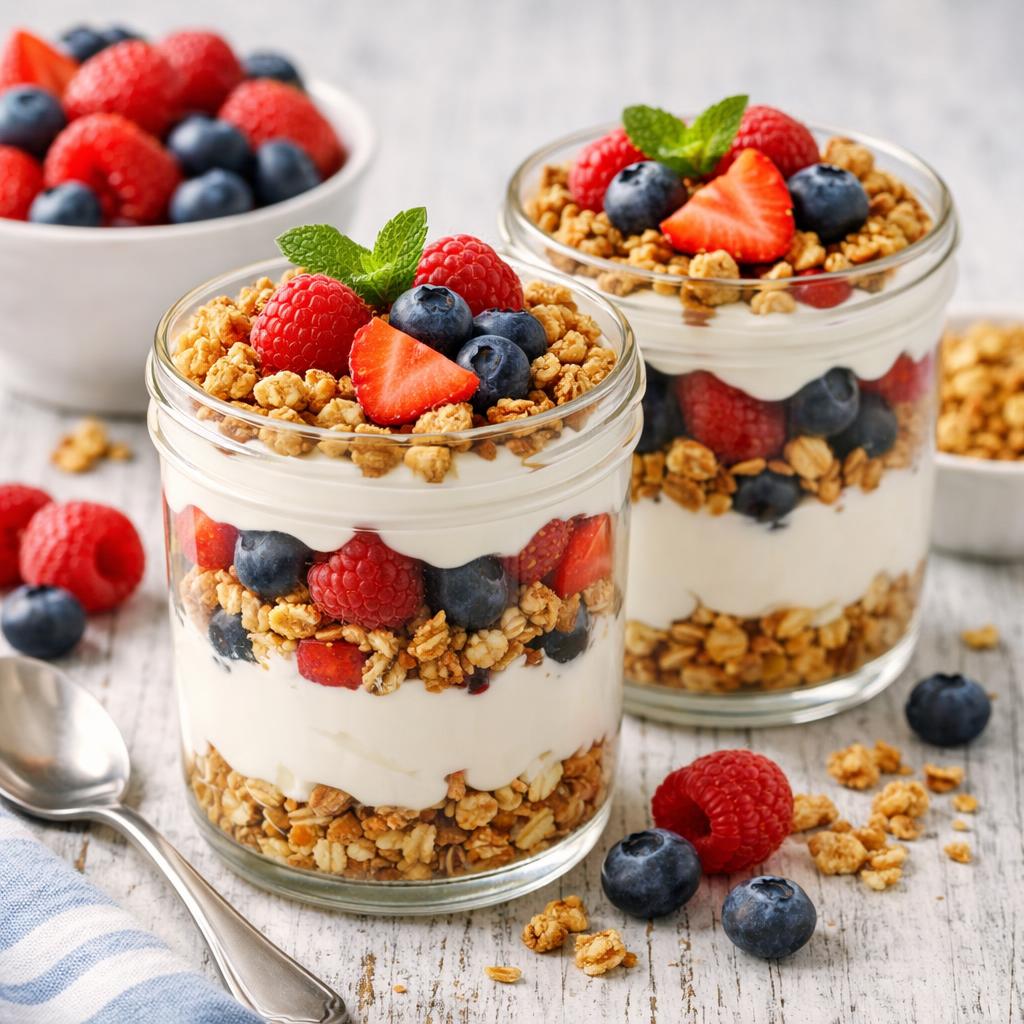 Nut-Free Yogurt Parfait with Granola