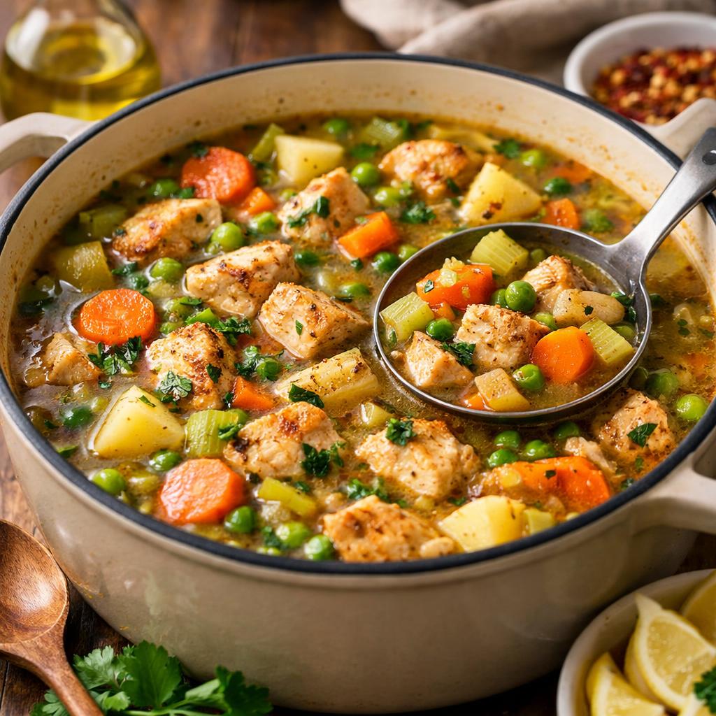 One Pot Chicken and Vegetable Soup Quick