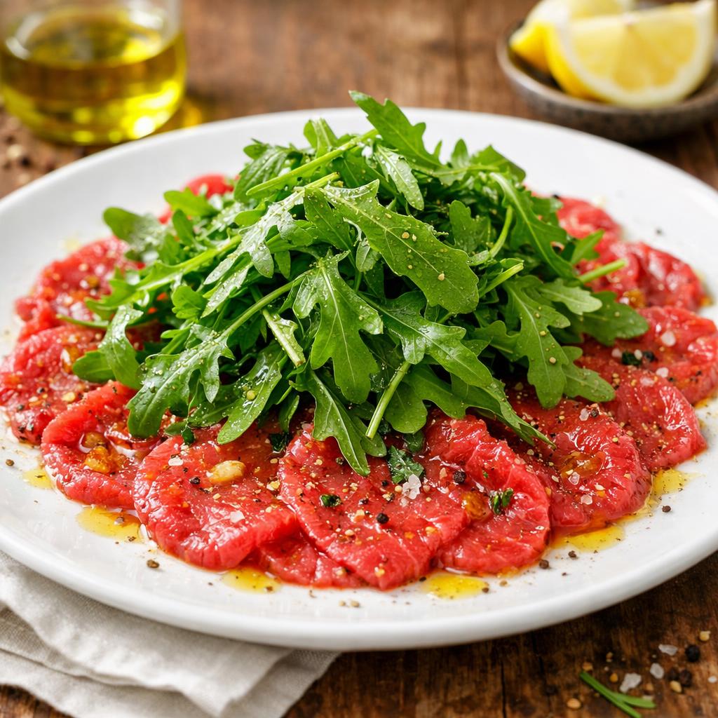 Paleo Beef Carpaccio with Arugula