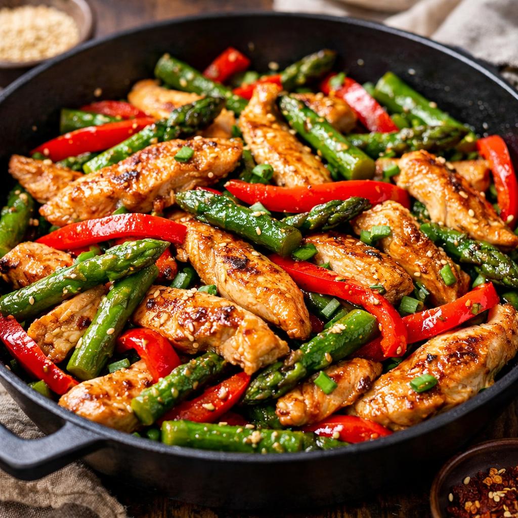 Paleo Chicken and Asparagus Stir Fry