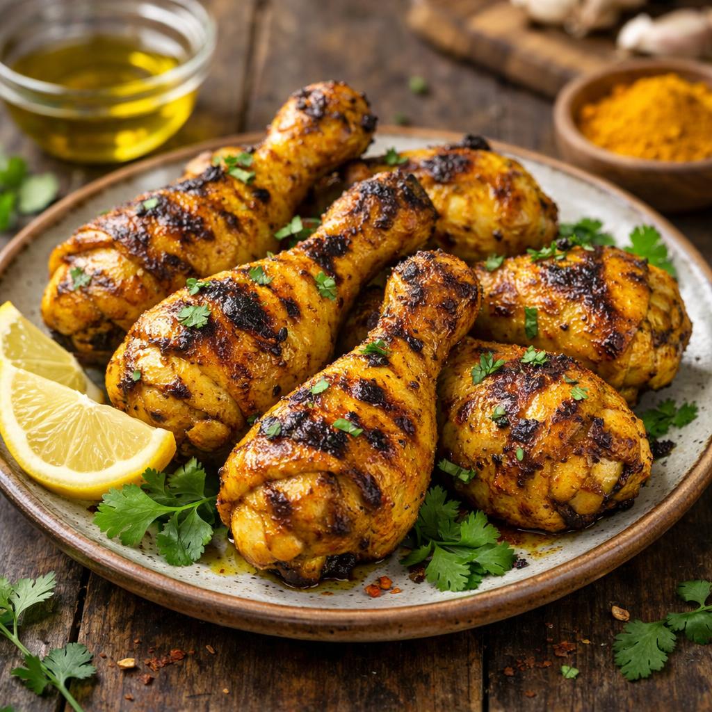 Paleo Chicken Drumsticks with Turmeric