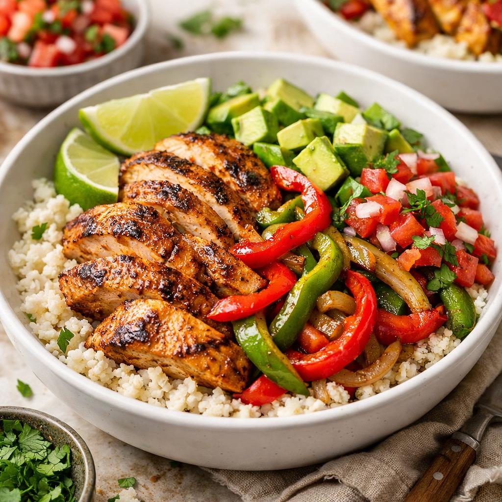 Paleo Chicken Fajita Bowls