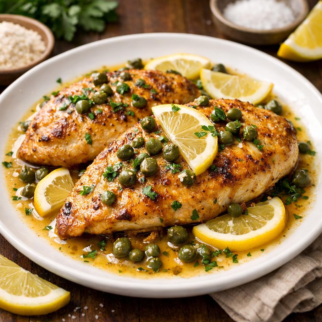Paleo Chicken Piccata with Caper Sauce
