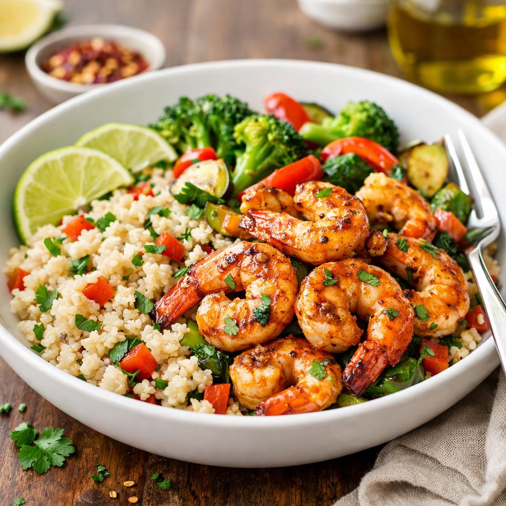 Paleo Shrimp and Cauliflower Rice Bowl