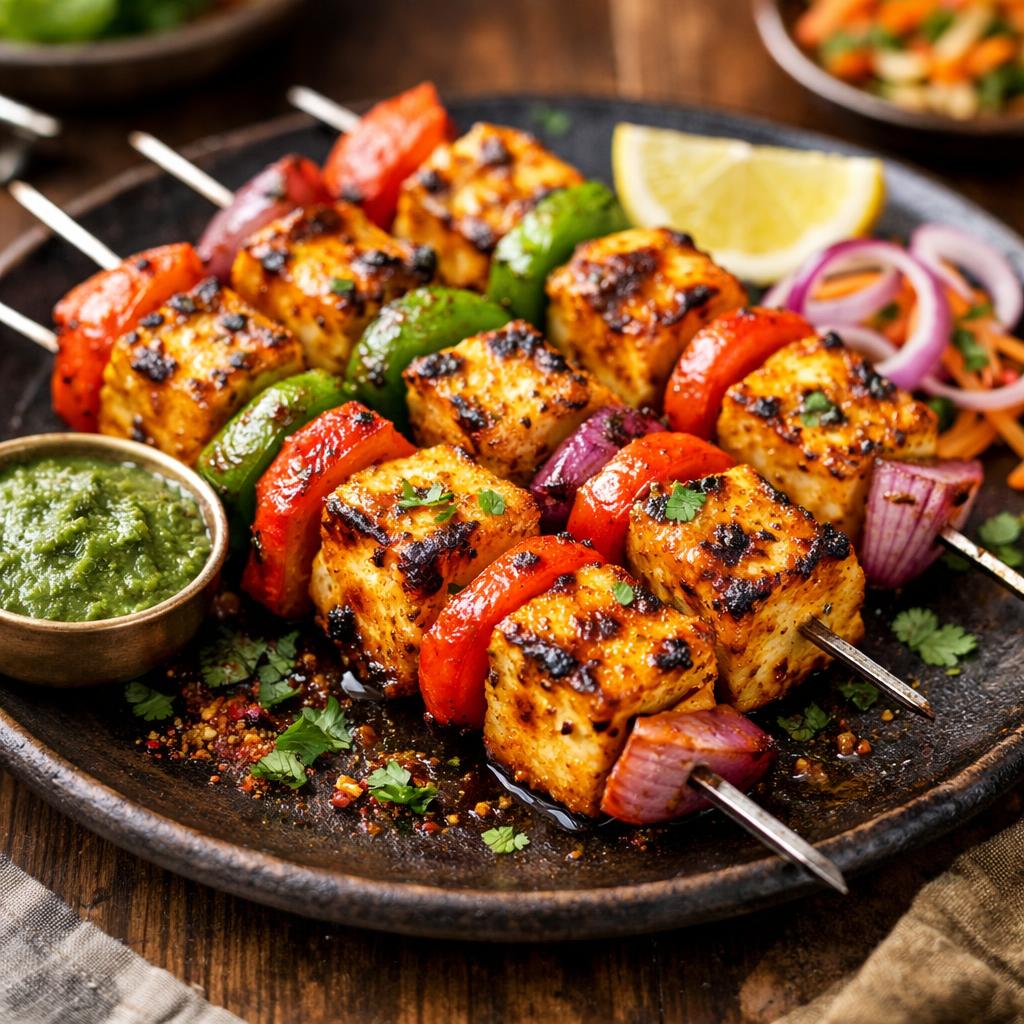 Paneer Tikka Skewers