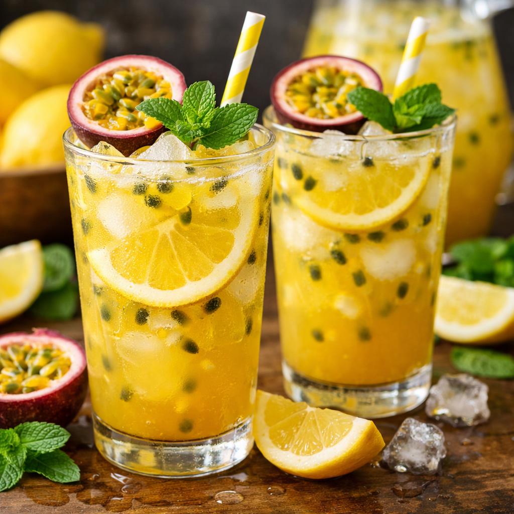 Passion Fruit Lemonade Mocktail