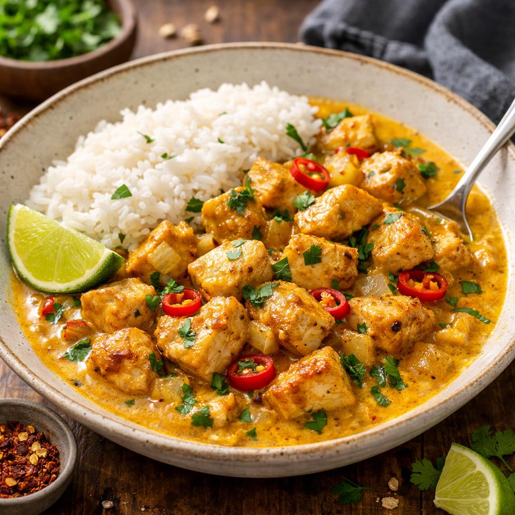 Quick Chicken Curry with Coconut Milk