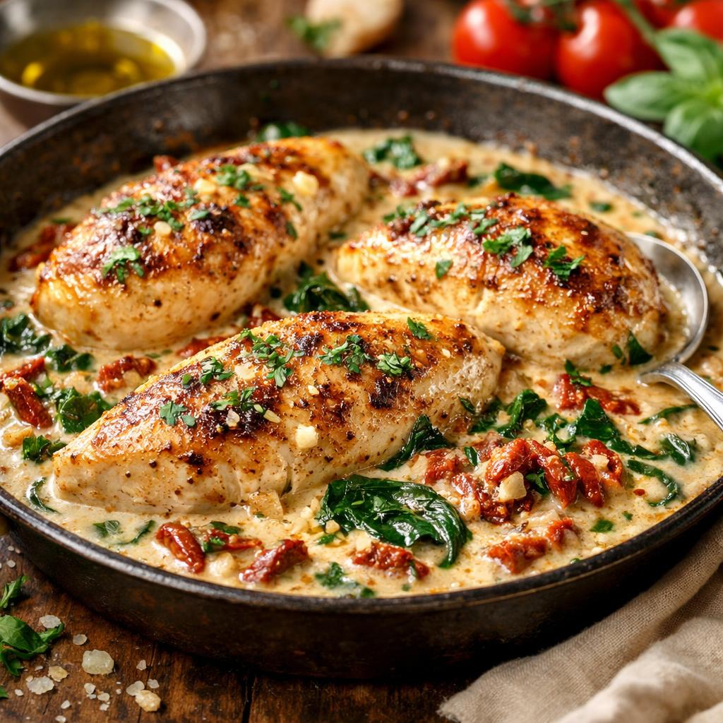 Quick Creamy Tuscan Chicken
