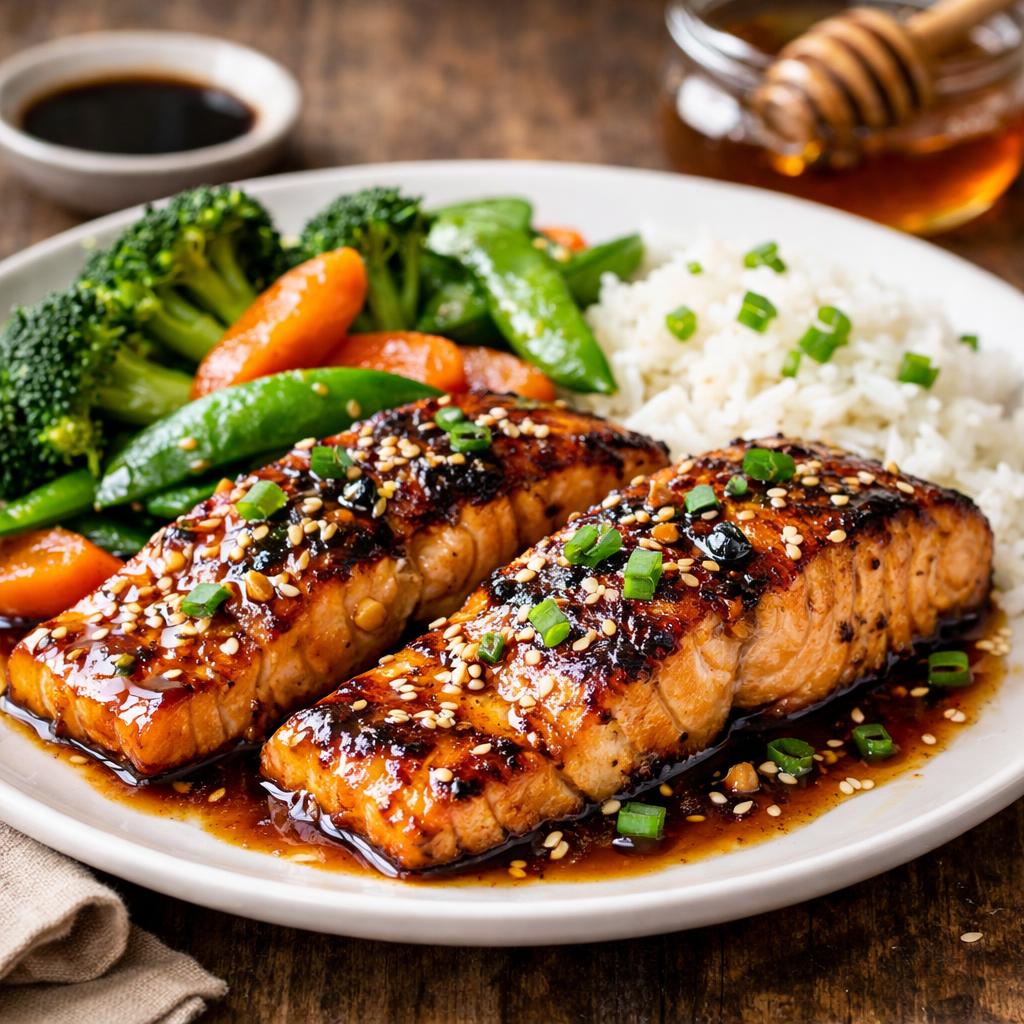 Quick Honey Garlic Salmon Dinner