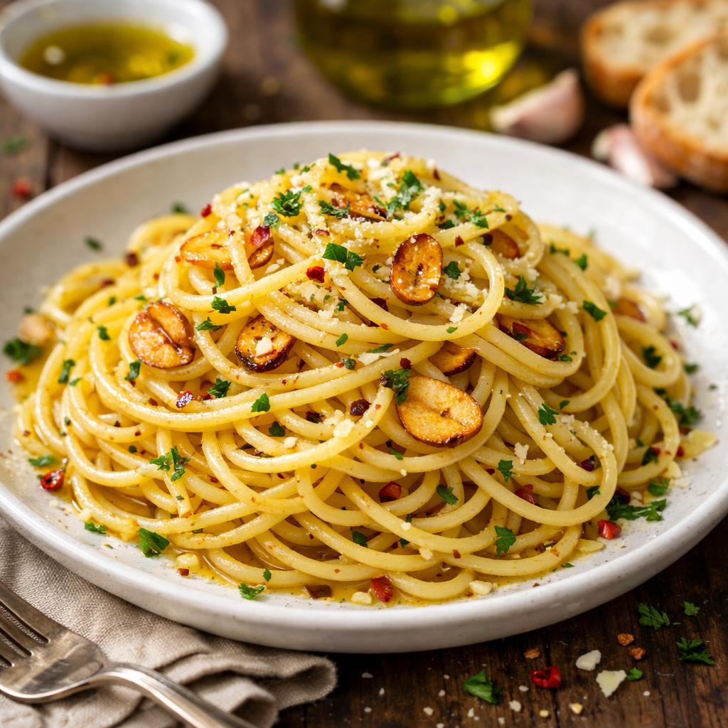 Quick Pasta Aglio e Olio