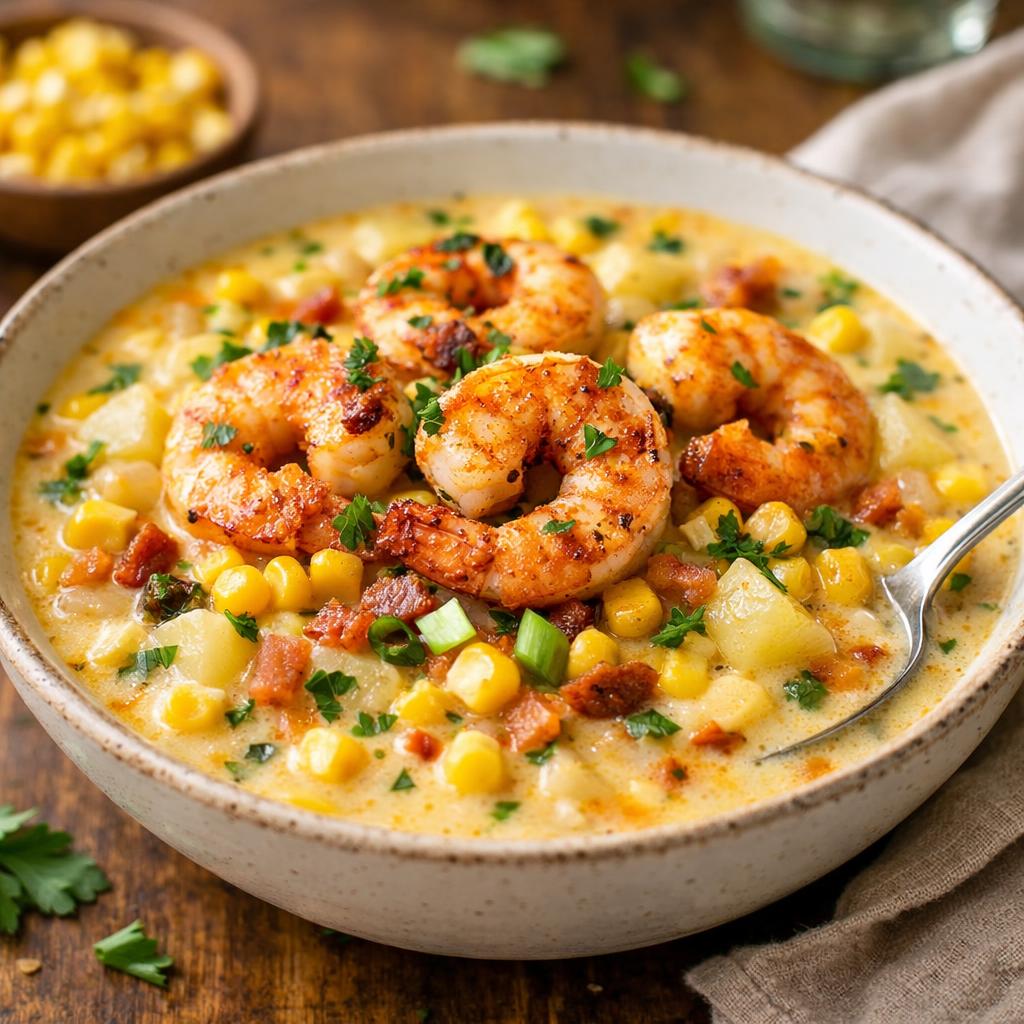 Quick Shrimp and Corn Chowder