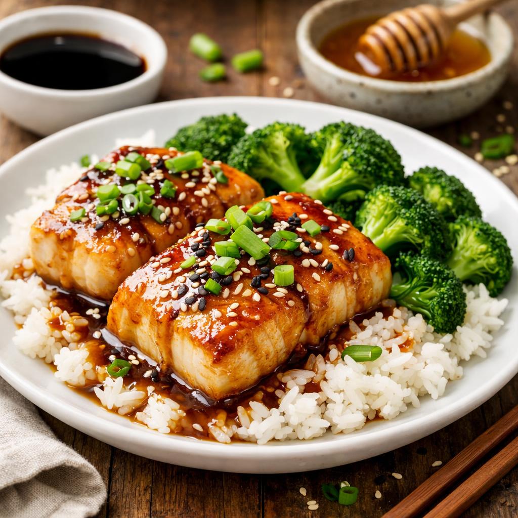 Quick Soy Ginger Glazed Cod