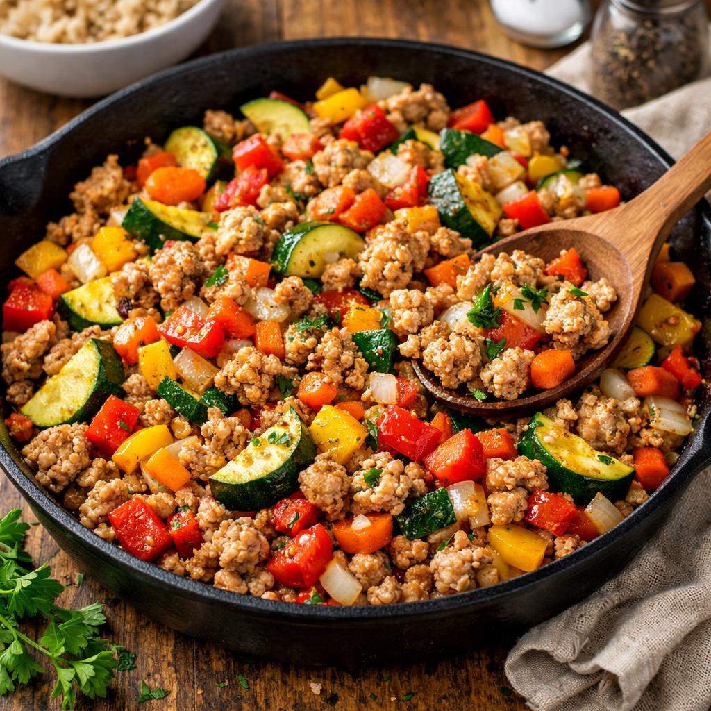 Quick Turkey and Vegetable Skillet