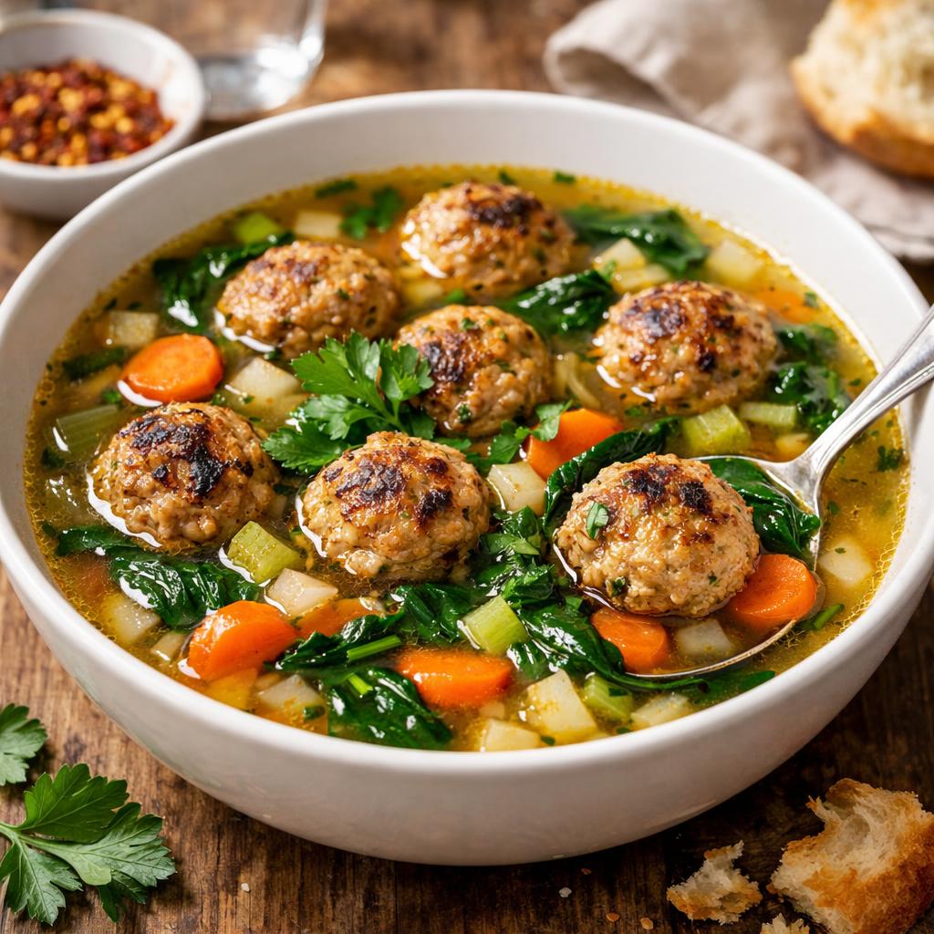 Quick Turkey Meatball Soup