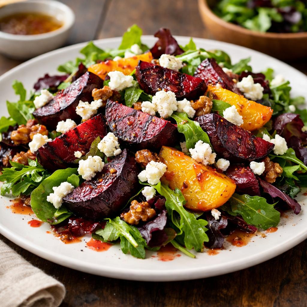 Roasted Beet and Goat Cheese Salad