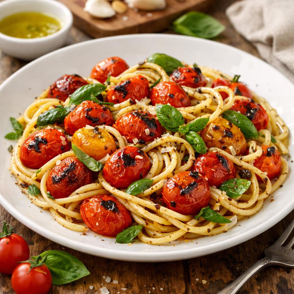 Roasted Tomato and Basil Pasta
