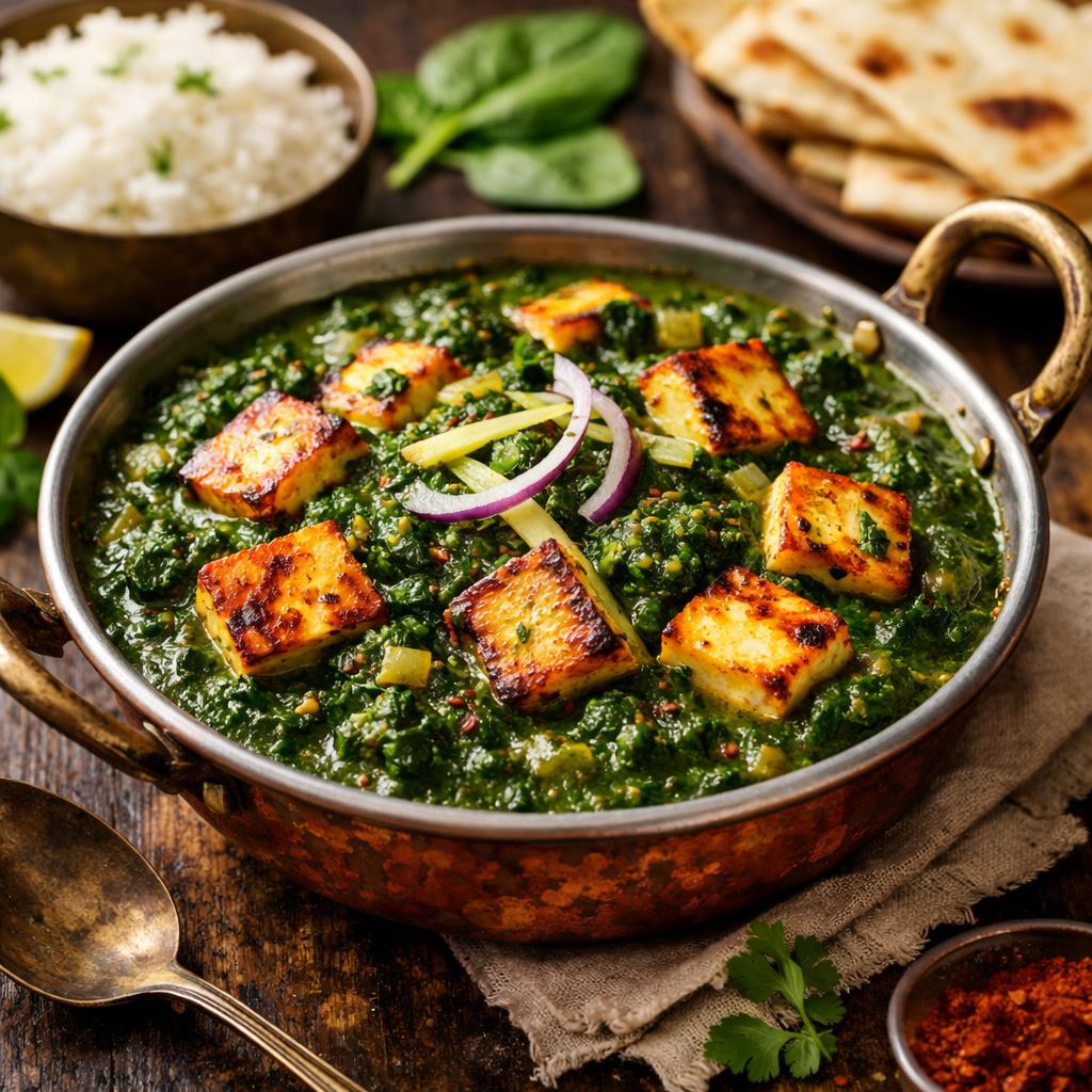 Saag Paneer Spinach Curry