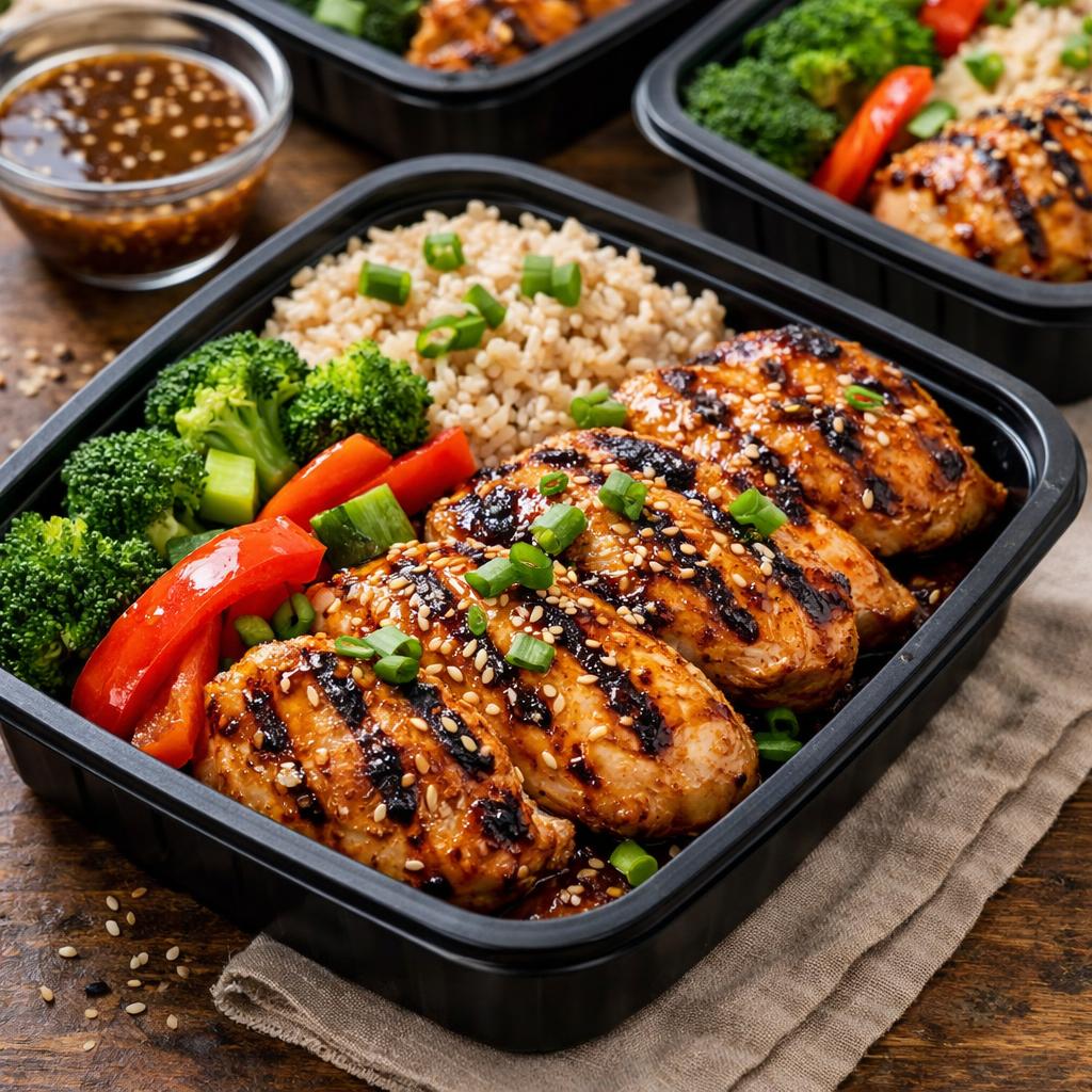 Sesame Ginger Chicken Meal Prep High Protein