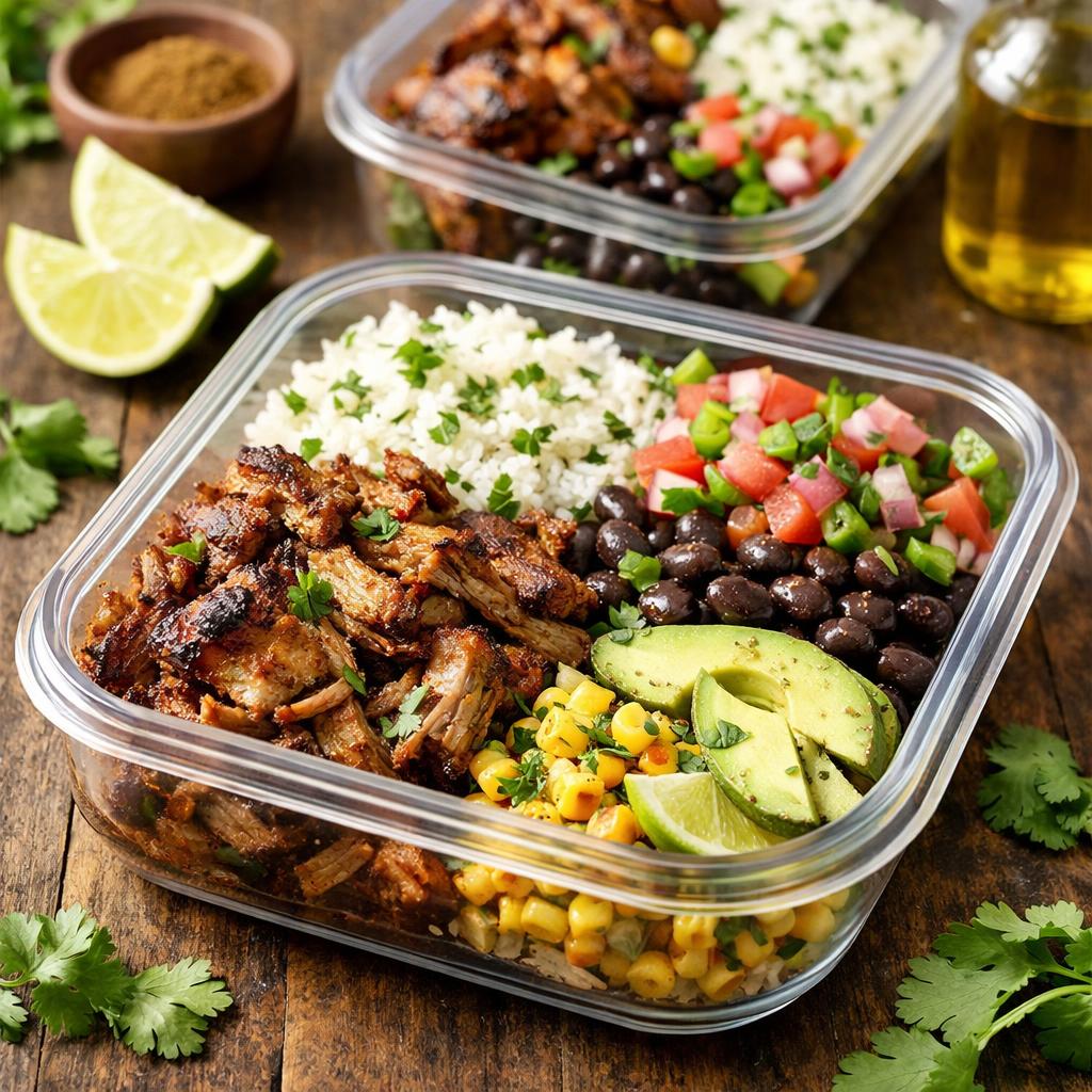 Slow Cooker Pork Carnitas Meal Prep