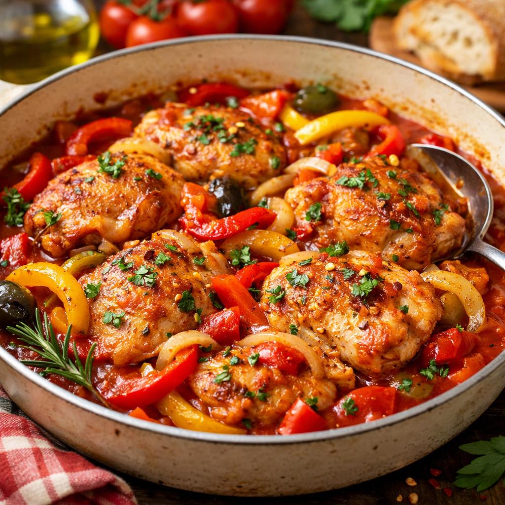 Spicy Italian Chicken Cacciatore