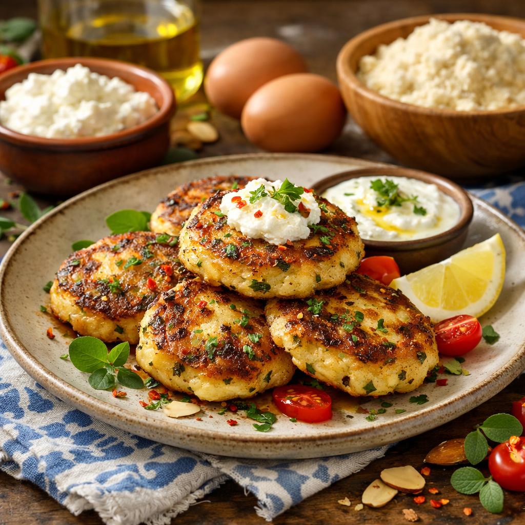 Spicy Keto Ricotta-Almond Fritters
