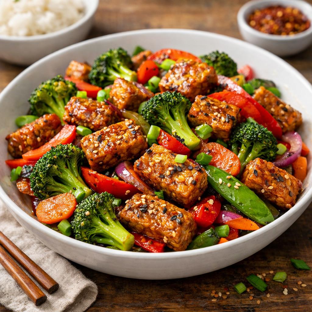 Tempeh and Vegetable Stir Fry