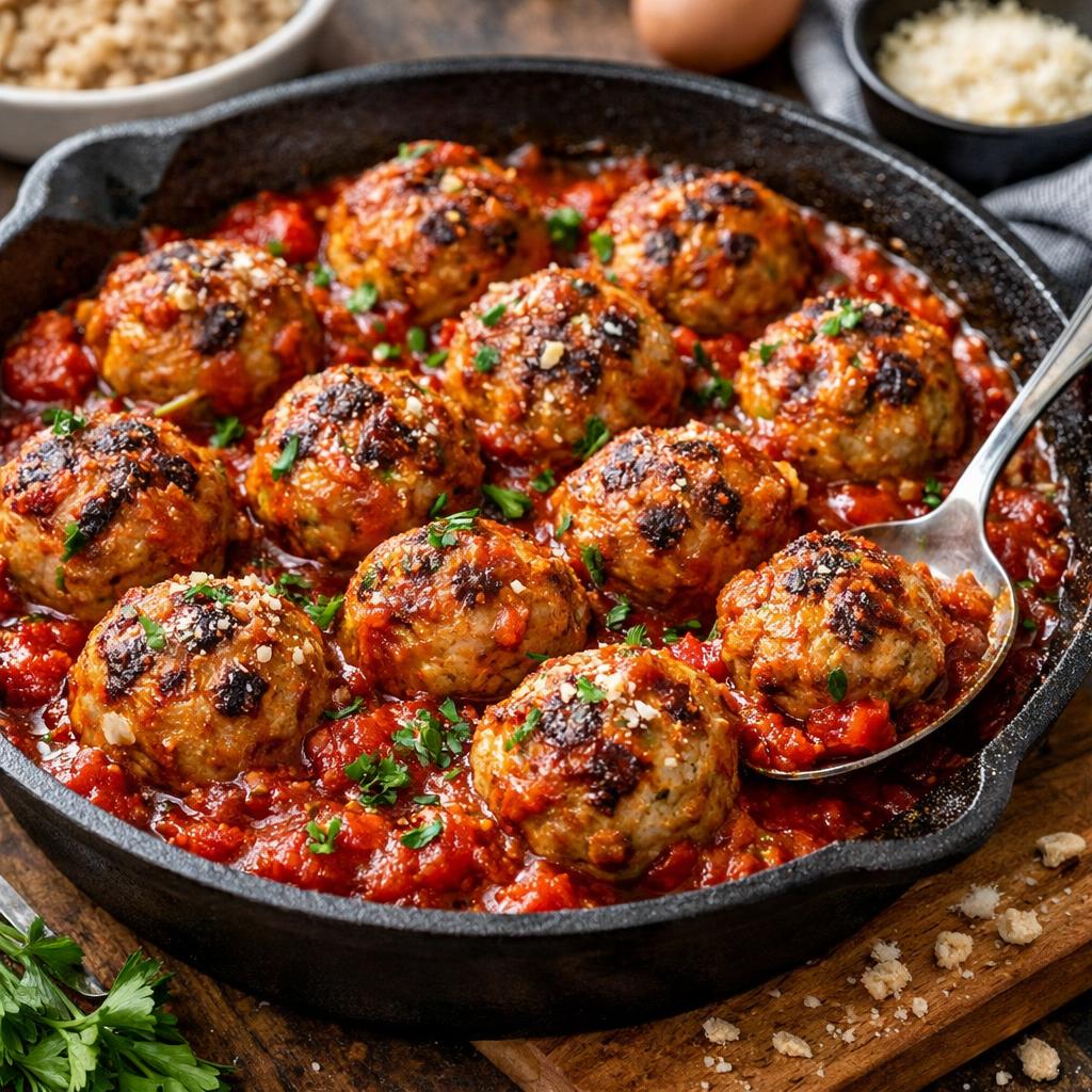 Turkey Meatballs with Marinara High Protein