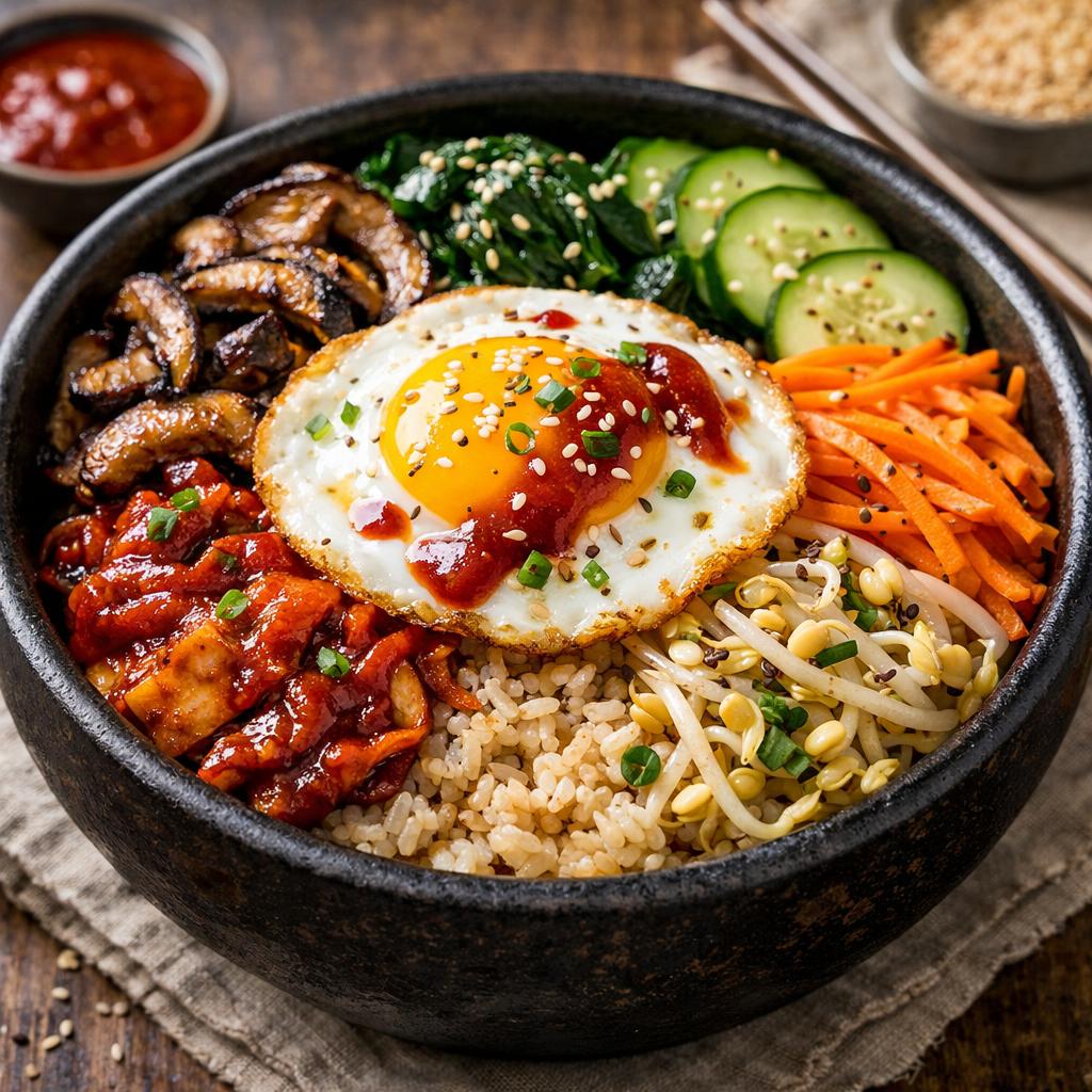Vegetarian Bibimbap with Gochujang