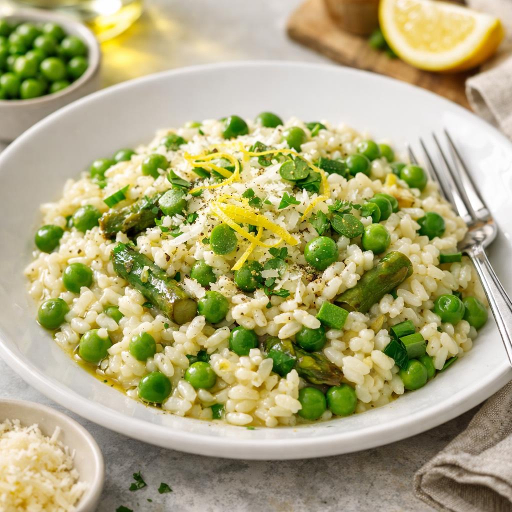 Vegetarian Spring Pea Risotto
