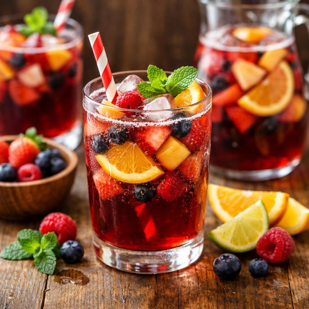 Virgin Sangria Mocktail