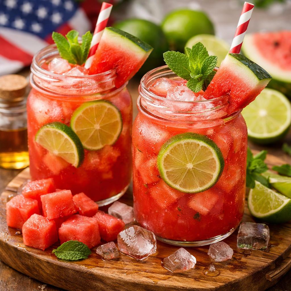 Watermelon Lime Mocktail